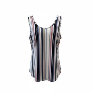 Kismet Striped Racerback Tank Top Size Large